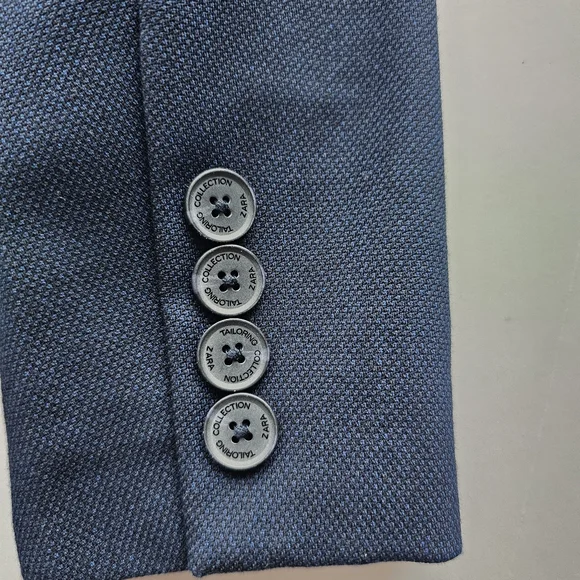 Zara Kids Navy Blue Boys Formal Jacket Suit Blazer - Size 7 - Picture 6 of 6